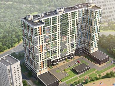 Проектом предусмотрены встроенно-пристроенный паркинг, открытая автостоянка.