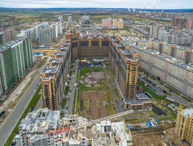 ЖК «Созвездие». Общий план. Окрестности. Аэрофотосъемка. Фото от 11.10.2016 г.