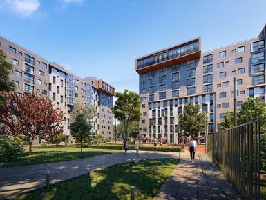 Закрытая территория с системой контроля доступа.