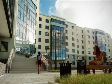 На придомовой территории предусмотрены детская площадка, зона для отдыха взрослых.