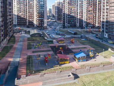 ЖК «Солнечный». Детская площадка. Аэрофотосъемка от 18.04.2019г.