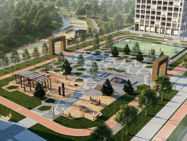 Площадь Героев для занятий спортом.