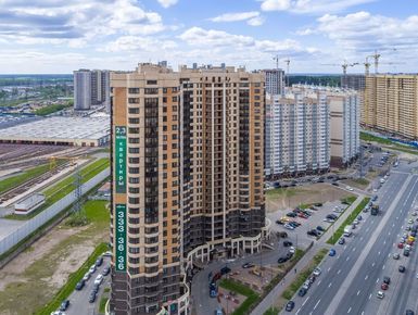ЖК «Бумеранг». Вид со стороны ул. Михаила Дудина. Аэрофотосьемка от 29.05.2017 года.