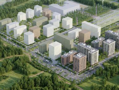 Планируется строительство жилого района на 120000 кв.м жилой площади.
