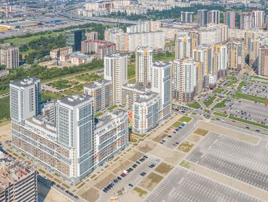 ЖК «Триумф Парк». Общий вид. Аэрофотосъемка. Фото от 17.07.2018 г.