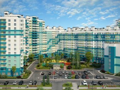 Строительство ведется в Калининском районе Санкт-Петербурга.