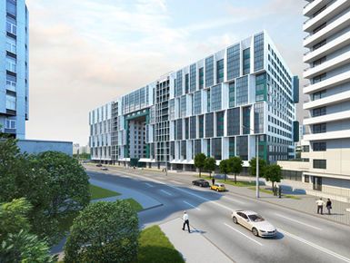 МФК «Башни Беринга». Окна и лоджии с панорамным остеклением.