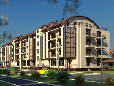 На первом этаже здания разместятся коммерческие помещения.