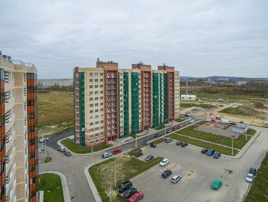 ЖК «Аннинский парк» (ЖК в Куттузи). 2 очередь строительства. Аэрофотосъемка от 17.10.2016 г.