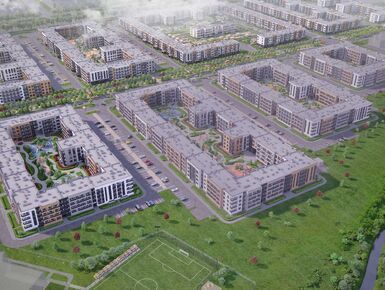 Большинство корпусов образуют замкнутый контур с уютной внутренней территорией.