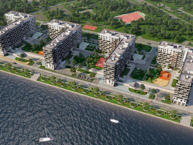 Жилой квартал расположился вдоль береговой линии Дудергофского канала.