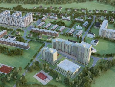 Общий план застройки территории ЖК «Янинский каскад».