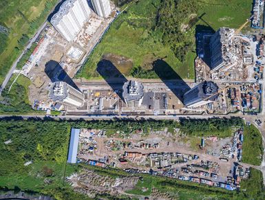 ЖК «Три Апельсина». Вид сверху. Аэрофотосъемка. Фото от 10.08.2016 г.