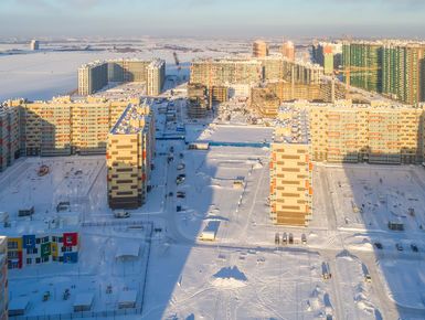 ЖК «Мурино 2019». Общий вид. Аэрофотосъемка. Фото от 22.01.2019 г.