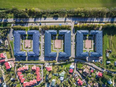 ЖК «Северное Трио». Общий вид сверху. Аэрофотосъемка. Фото от 20.09.2016 г.