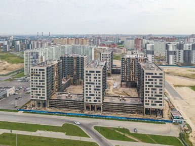 ЖК «Legenda Дальневосточного». Ход строительства. Общий вид. Аэрофотосъемка. Фото от 14.07.2018 г.