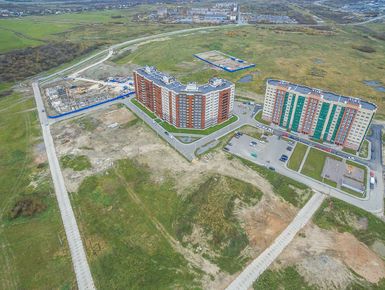 ЖК «Аннинский парк» (ЖК в Куттузи). 1, 2 очереди строительства. Аэрофотосъемка от 17.10.2016 г.