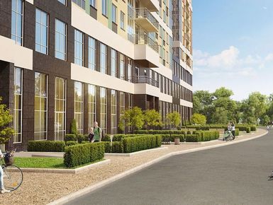 На первом этаже жилого комплекса разместятся коммерческие помещения.