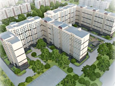 Комплекс представляет собой два 12-секционных дома переменной высотности (16-17 этажей).