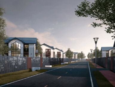 Территория поселка огорожена, ведется круглосуточная охрана комплекса. Оборудованы детские и спортивные площадки, а также прогулочная аллея с озеленением.