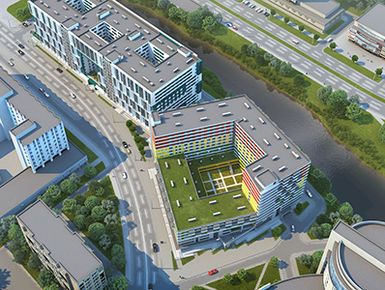 МФК «Башни Беринга». Вид сверху.