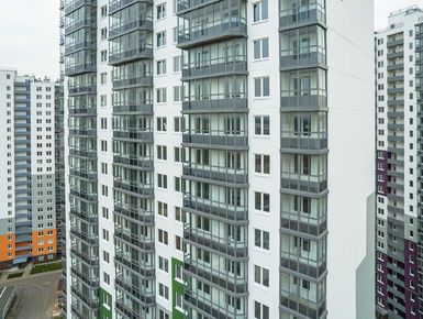 ЖК «Эланд» - фасад. Аэрофотосъемка от 18.10.2016 г.