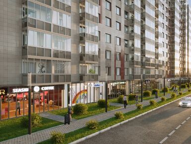 Первые этажи будут отданы под коммерческие помещения.