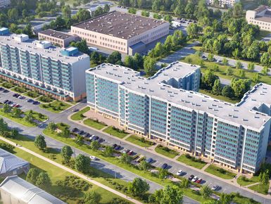 Проектом предусмотрены 403 квартиры: студии, одно-, двух-, трех- и четырехкомнатные,  площадью от 25 до 107 м2.