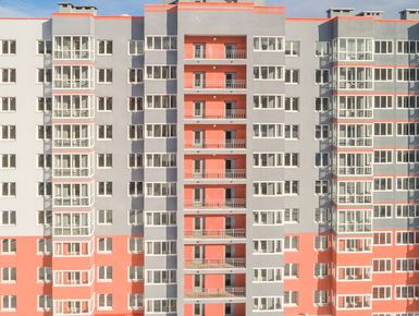 ЖД «Кудров-Хаус». Фасад. Аэрофотосъемка. Фото от 20.03.2018 г.