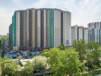 ЖК «Полюстрово Парк». Ход строительства. Аэрофотосъемка. Фото от 18.05.2018 г.