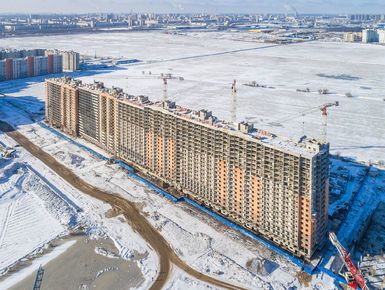 ЖК «Алфавит». Ход строительства. Окрестности. Аэрофотосъемка. Фото от 06.03.2017 г.
